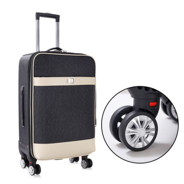 Brand factory online shopping .leather luggage trolley bag